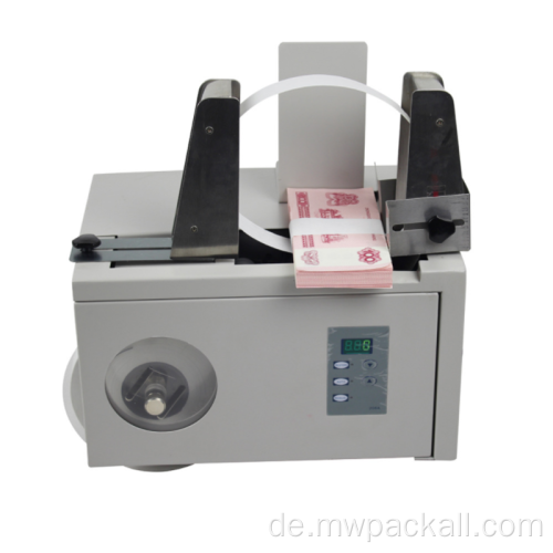 Mini kleine Geldbanderolen-Umreifungsmaschine für heißen Verkauf